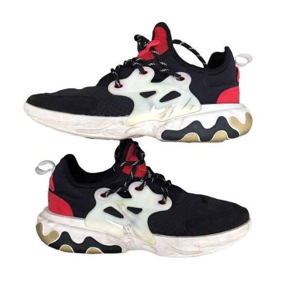 Rare 2019 Nike React Presto Black Phantom Red Size 7 - Picture 1 of 16